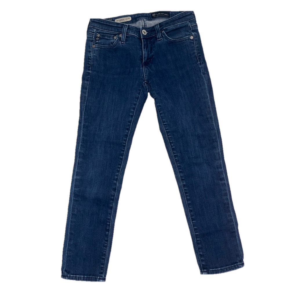 AG Adriano Goldschmied Super Skinny Ankle Crop Jeans 25 USA Cigarette Denim - Picture 8 of 10